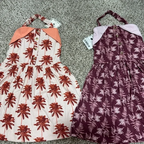 Kate Quinn Dresses | Kate Quinn Halter Dresses 3t Nwt | Color: Brown/Pink | Size: 3tg | Bunlily_Sb's Closet